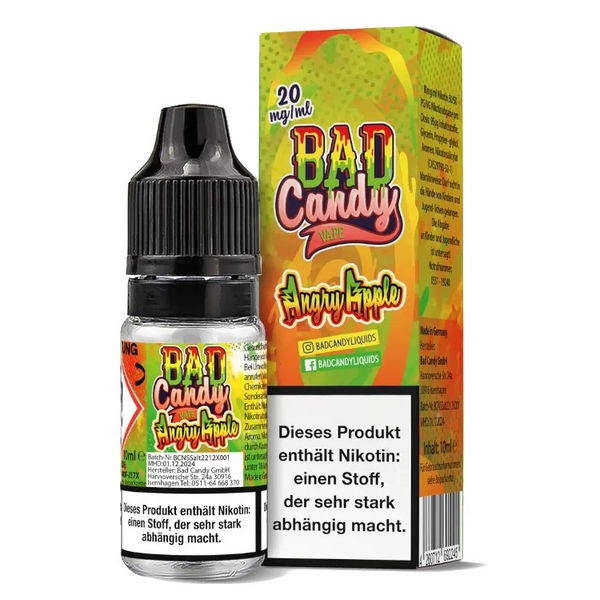Bad Candy - Salts - Angry Apple 10ml 20mg/ml Nikotinsalz