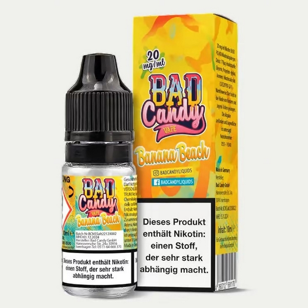 Bad Candy - Salts - Banana Beach 10ml 20mg/ml Nikotinsalz