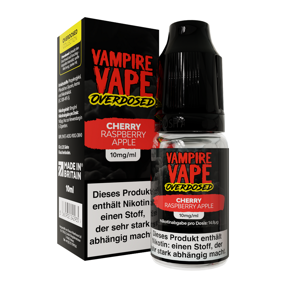 Vampire Vape - 10ml Nic Salts - Cherry Raspberry Apple 20mg/ml Nikotinsalz