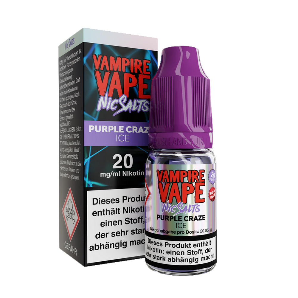 Vampire Vape - 10ml Nic Salts - Purple Craze ICE 20mg/ml Nikotinsalz