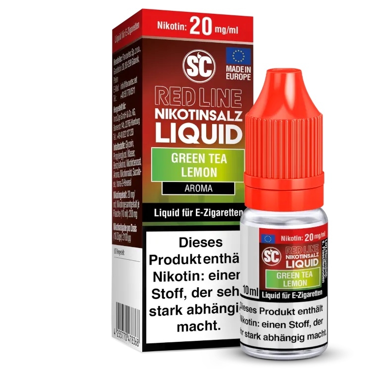 SC - Red Line - Green Tea Lemon 20mg/ml Nikotinsalz