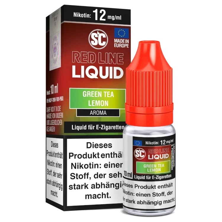 SC - Red Line - Green Tea Lemon 12mg/ml Nikotin