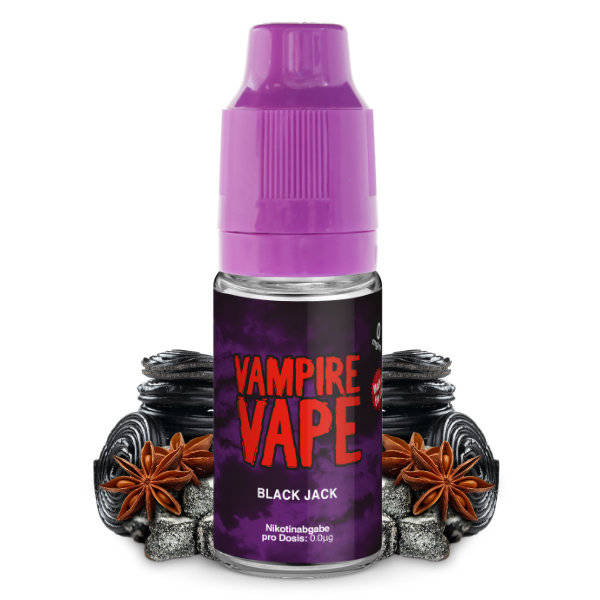 Vampire Vape - Black Jack 10ml  12mg/ml Nikotin