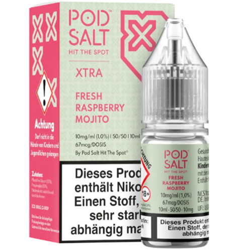 Pod Salt X - Fresh Raspberry Mojito 20mg/ml  Nikotinsalz Liquid