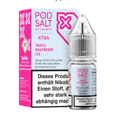 Pod Salt X - Triple Raspberry ICE 20mg/ml  Nikotinsalz Liquid