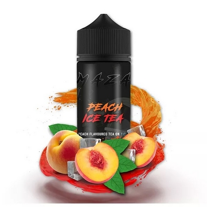 MaZa - Peach Ice Tea 10ml Aroma in 120ml Flasche