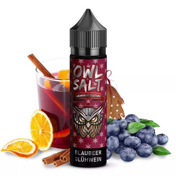 Owl Salt - Blaubeer Glühwein Aroma 10ml