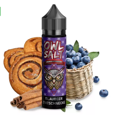 Owl Salt - Blaubeer Zimtschnecke Aroma 10ml