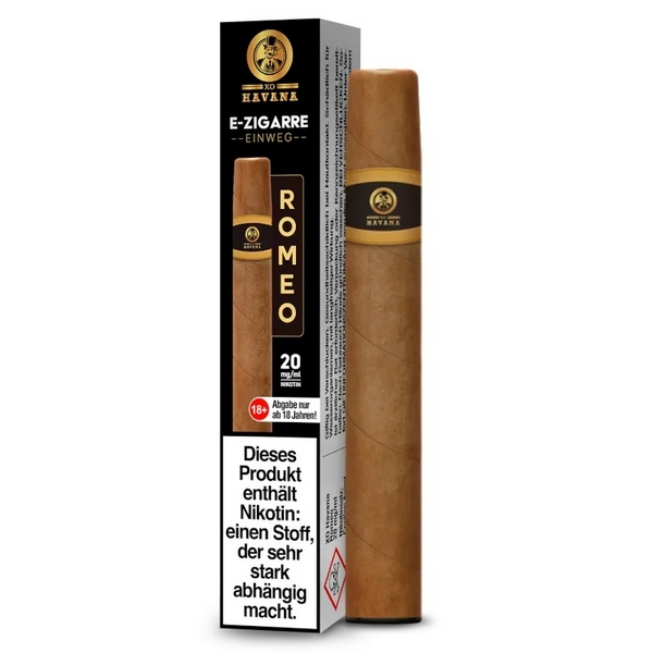 XO Havanna - Einweg E-Zigarre Romeo 20mg/ml Nikotinsalz