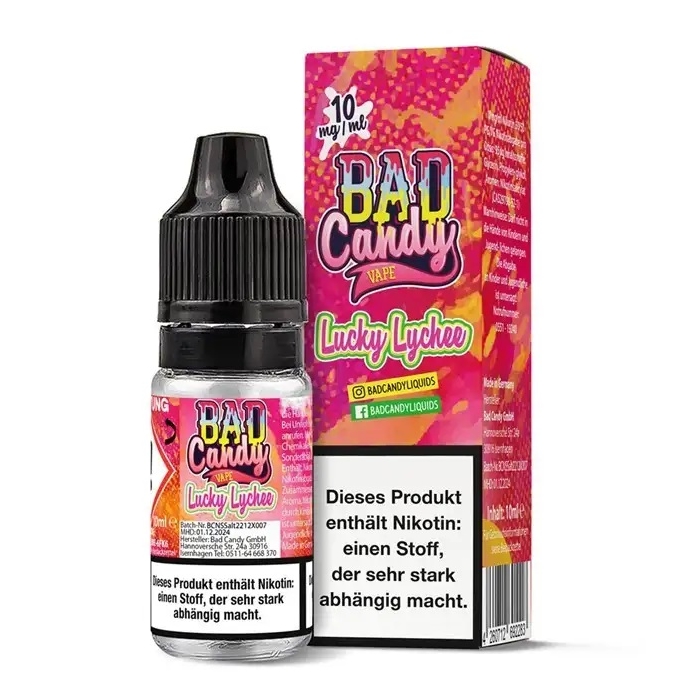 Bad Candy - Salts - Lucky Lychee 10ml 20mg/ml Nikotinsalz