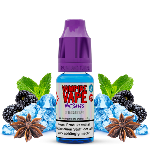 Vampire Vape - 10ml Nic Salts - Heisenberg 10mg/ml Nikotinsalz