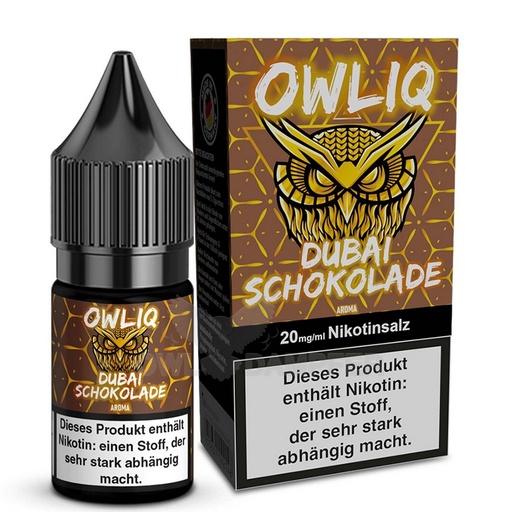 [OWLNSDUS020] Owliq - Dubai Schokolade 10ml 20mg/ml Nikotinsalz