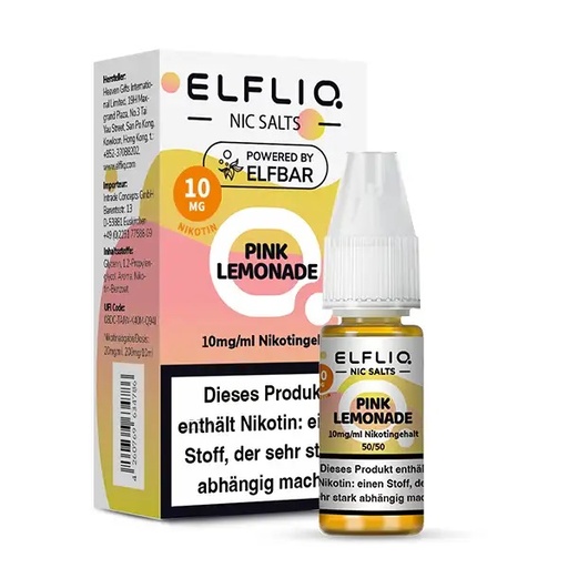 [ELFPL010] ELFLIQ - Pink Lemonade - 10ml 10mg/ml Nikotinsalz Liquid