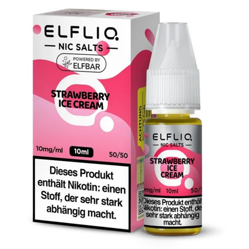 [ELFSU010] ELFLIQ - Strawberry ICE Cream - 10ml 10mg/ml Nikotinsalz