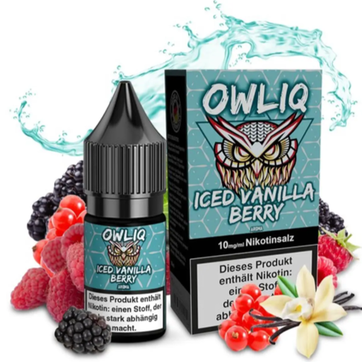 [OWLNSIVB] Owliq - Iced Vanilla Berry 10ml 20mg/ml Nikotinsalz
