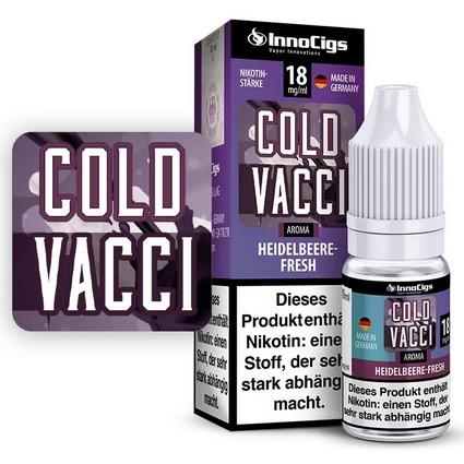 [INNCO018] Innocigs - Cold Vacci Liquid Heidelbeer Fresh 10ml 18mg/ml Nikotin