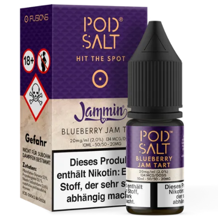 [PSFBL20] Pod Salt Fusion - Blueberry Jam Tart 10ml 20mg/ml Nikotinsalz ++