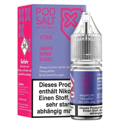 [PSXGR020] Pod Salt X - Grape Berry Burst 20mg/ml Nikotinsalz ++