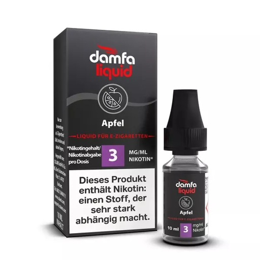 [DLA003] DAMFA Apfel 10ml  3mg/ml Nikotin+*