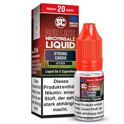 [SCRLNSST010] SC - Red Line - Strong Cassis 10mg/ml Nikotinsalz+**