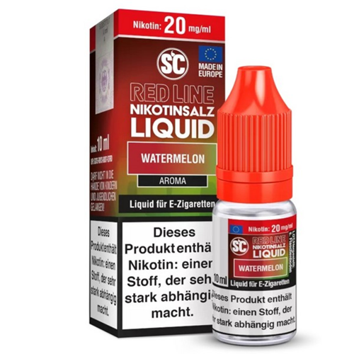 [SCRLNSWA010] SC - Red Line - Watermelon 10mg/ml Nikotinsalz +