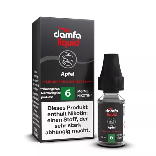 [DLA006] DAMFA Apfel 10ml  6mg/ml Nikotin