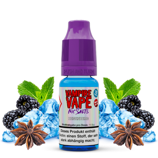 [VVNSHE10] Vampire Vape - 10ml Nic Salts - Heisenberg 10mg/ml Nikotinsalz