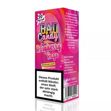 [BCNSRR20] Bad Candy - Salts - Raspberry - Rage  10ml 20mg/ml Nikotinsalz